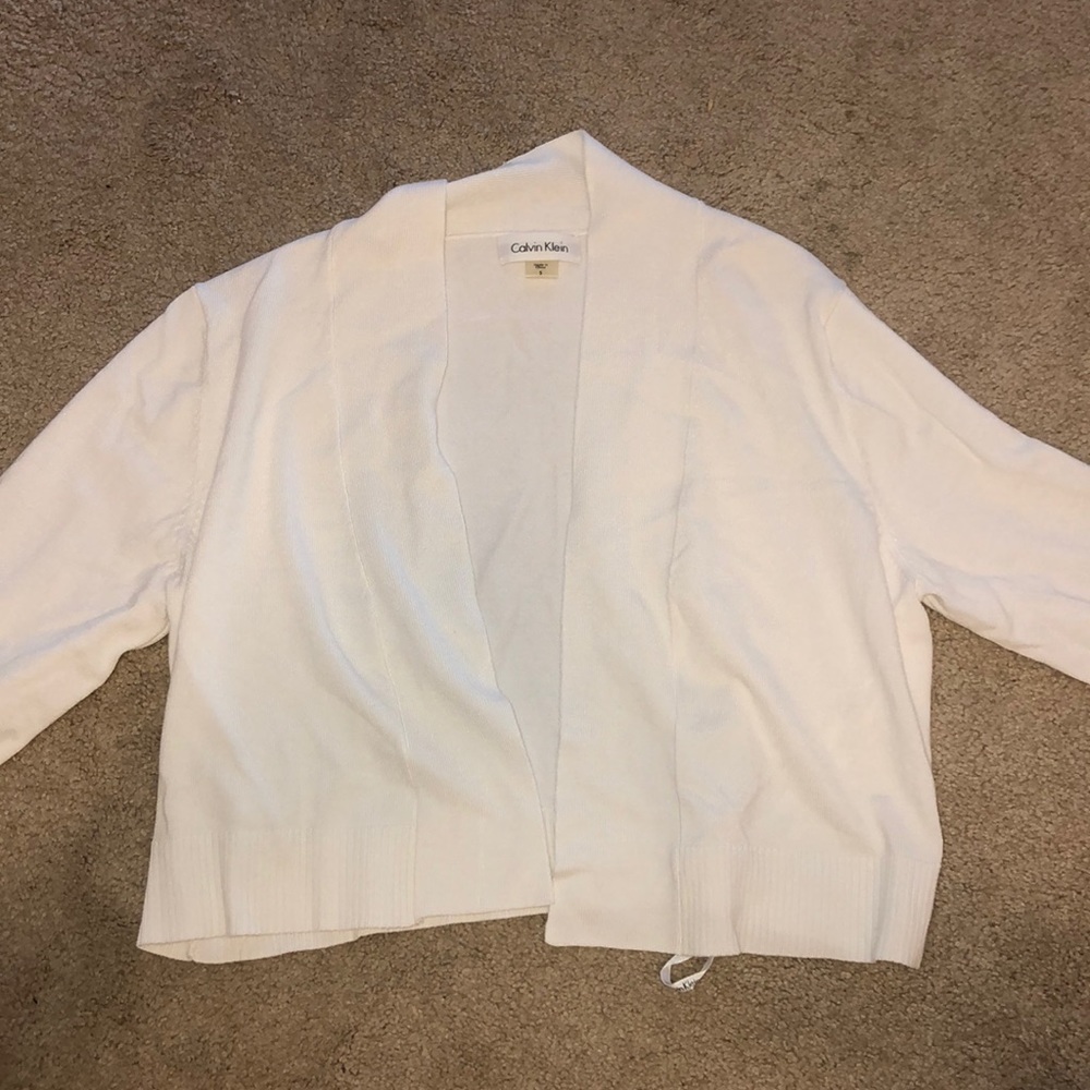 White Calvin Klein sweater
